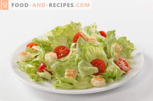 Caesar Salad - die richtigen Rezepte und Zutaten. Soße (Dressing) für den Salat 