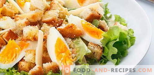 Caesar Salad - die richtigen Rezepte und Zutaten. Soße (Dressing) für den Salat 