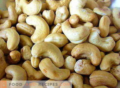 Cashew - nützliche Eigenschaften und Verwendung beim Kochen. Rezepte mit Cashewnüssen.