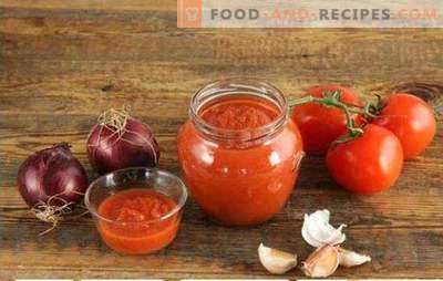 Tomatoes in a meat grinder for the winter is the best way to process the entire crop. The best recipes of tomatoes through the meat grinder for the winter