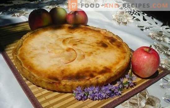 Gelierter Apfelkuchen - ein Aroma für das ganze Haus! Rezepte von gelierten Pasteten mit Äpfeln auf Kefir, Sauerrahm, Mayonnaise, Milch