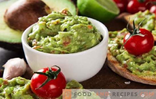 Avocadosauce Guacamole: Rezepte für mexikanische Ergänzungen! Neue und klassische Avocado-Guacamole-Saucenrezepte, Snacks dazu