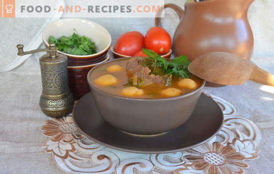 Armenische Suppen sind Meisterwerke unter den ersten Gängen. Rezepte armenische Suppen mit Gemüse, Linsen, Bohnen, Joghurt, Hackbällchen