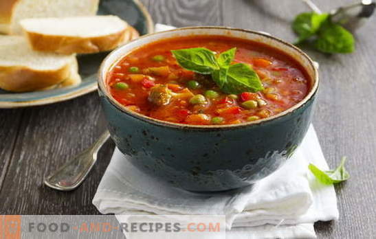 Italienische Suppe - Rezepte unterschiedlicher Komplexität und Geheimnisse. Leckere, duftende und reichhaltige italienische Suppen in Ihrer Küche