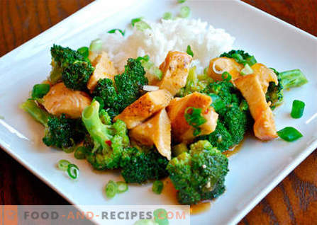 Hühnchen mit Broccoli - die besten Rezepte. Wie man richtig und lecker Hähnchen mit Broccoli kocht.