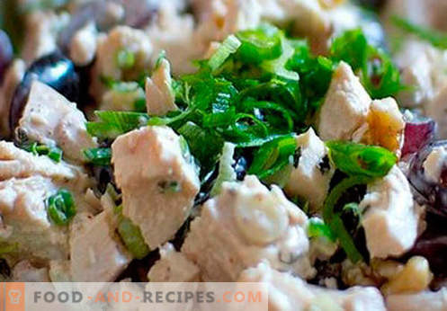 Geräucherter Hühnersalat - die besten Rezepte. Wie man richtig und lecker gekochten Salat mit geräuchertem Hühnchen