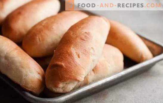 Hot Dog Brötchen - Freundschaft mit Wurst ist garantiert! Rezepte für hausgemachte Brötchen für Hot Dogs aus verschiedenen Teigen auf Wasser, Milch, Sauerrahm
