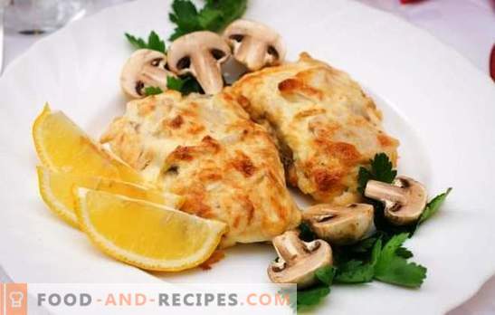 Kabeljau mit Käse ist ein zarter Fisch unter einer appetitlichen Kruste. Einfache und originelle Rezepte von Kabeljau mit Käse