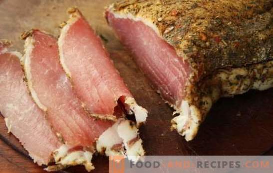 Nicht so schwierig - wir kochen getrocknetes Schweinefleisch zu Hause. Eine Auswahl einfacher Rezepte getrocknetes Hausschweinefleisch