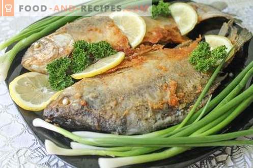 Zwei der leckersten und schnellsten Rezepte zum Kochen von Flussfischen (Karausche)