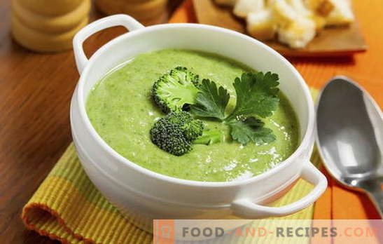 Broccoli-Cremesuppe: Rezepte für Ernährung und Grundnahrung. Verschiedene Rezepte für Sahne - Suppe vom einfachen bis zum komplexen Brokkoli