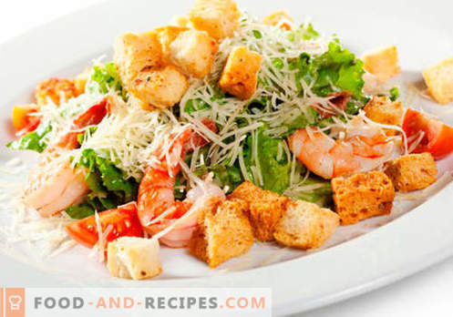 Salate zum Abendessen - die besten kulinarischen Rezepte. Wie man richtig und lecker Salate zum Abendessen zubereitet.