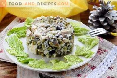 Hähnchen-Pilz-Salate