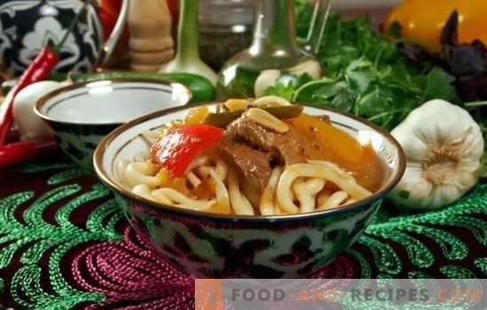 Usbekisch Laghman ist ein erstaunliches Gericht, das mit Geschmack, Aroma und Aussehen zufriedenstellen wird. Die besten Rezepte für Lagman in Usbekisch