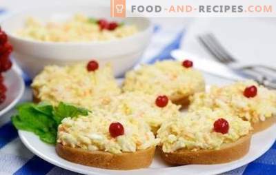 Der beliebteste Volkssnack sind Eier mit Käse und Knoblauch. Rezepte für verschiedene Eier- und Käsegerichte und Knoblauch