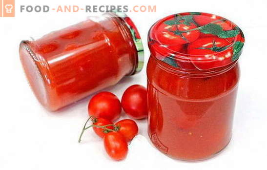 Tomaten in Tomatenpaste - interessante Rezepte für eine interessante Zubereitung. So kochen Sie leckere Tomaten in Tomatenpaste