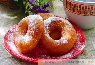 Donuts sind die besten Rezepte. Wie man richtig und lecker Donuts für Joghurt und Käse Donuts kocht.