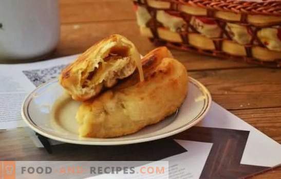 Pastetchen mit Kohl - russisches Fast Food in Schritt-für-Schritt-Rezepten. Teigarten für Kohlkuchen - Schritt-für-Schritt-Rezepte und Kochgeheimnisse