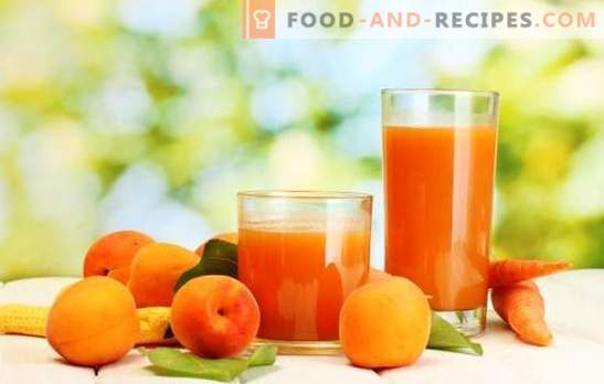 Aprikosensaft für den Winter - sonniges Getränk! Verschiedene Arten der Ernte von Aprikosensaft für den Winter zu Hause